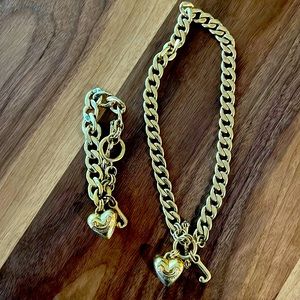 Juicy Couture Y2K necklace & matching bracelet